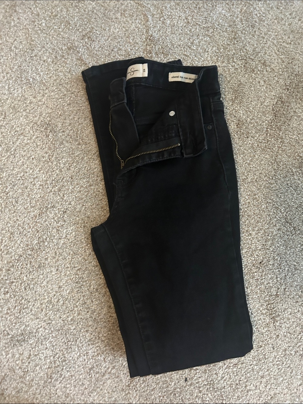 Women’s Black Slim Jeans - high rise skinny